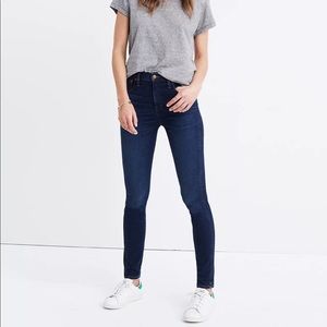 Madewell 10” High Rise Skinny Jeans in Hayes Wash